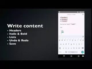 Android WriterPlus Demo